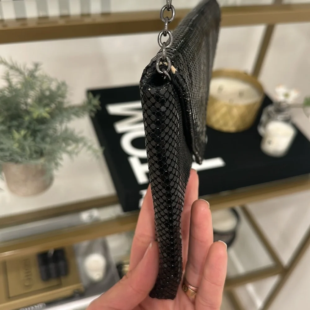 Black envelope crossbody bag